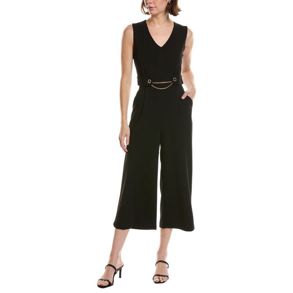 Tahari Asl Womens  Jumpsuit, Black